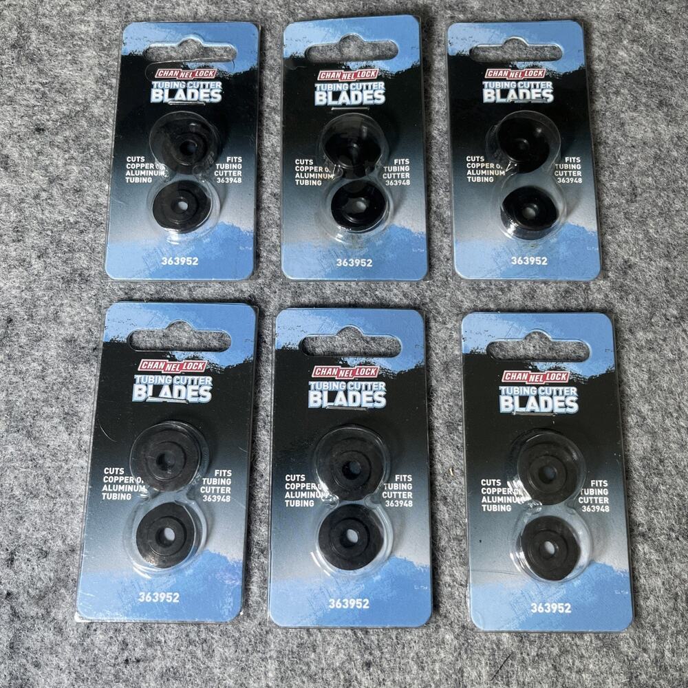 Lot of 6 (2pk) Channellock Tubing Cutter Blades for Copper & Aluminum Tubing